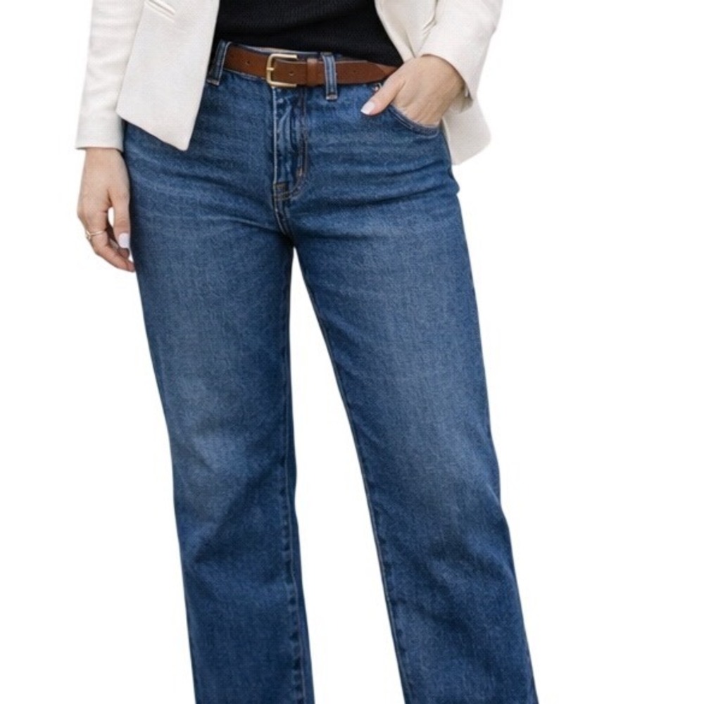 J. Crew Classic Vintage High Waist All-Day Stretch Denim Jeans Blue Size 28P